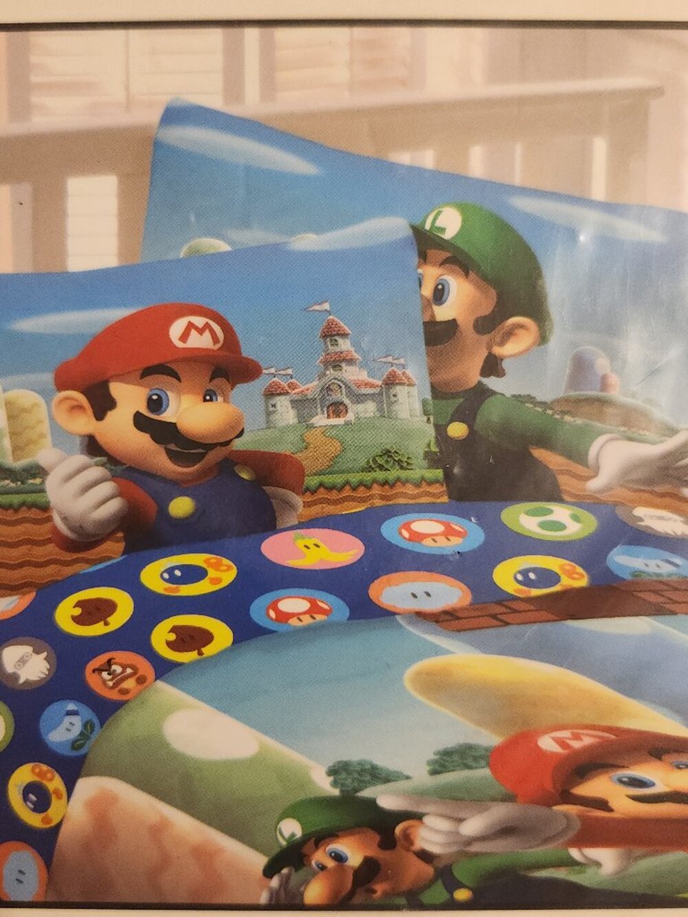 SUPER MARIO Full Size Sheet Set Trifecta Fun 4-Piece New Sealed